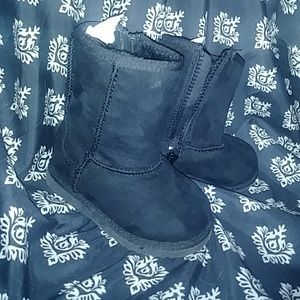 Girls faux fur lined booties